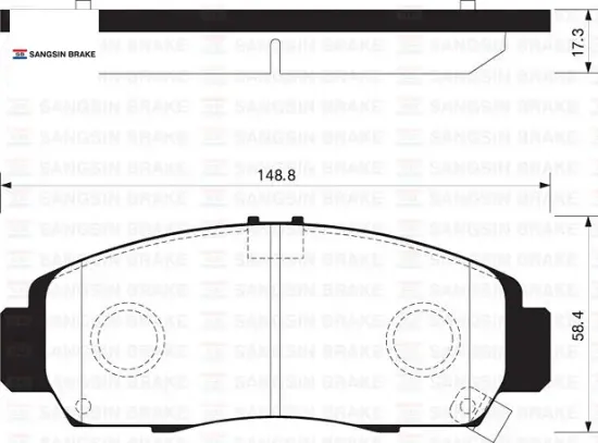 Ön fren balata cıvıc 1.6l r16a2 vtec sedan fb7 12-15 - telli tip balata sangsın 45022te0a60/ 45022tl2a00/ 45022tr0e01 resmi