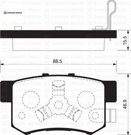Arka balata crv ıı 2.0-2.4 vtec-2.2ctdı 02-06 crv ııı 2.0i vtec-2.2ictdı 01-07 gdb3438 sangsın 43022tl0g50/ 43022s9ae00/ wva24231 resmi