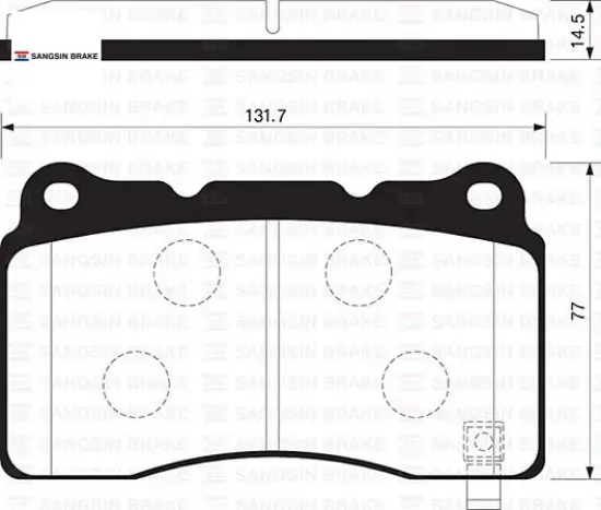 Disk fren balatası ön cıvıc 2.0 08-15 sangsın 45022tv8e01/ 45022tv8e02 resmi