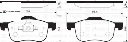 On fren balatası s60 00 s70 97 00 s80 98 v70 97 07 v70 01 07 xc70 00 xc90 02 12 16 jant sangsın 8634921/ 8623861/ 31262503/ wva23072 resmi