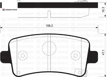 Arka fren balata ınsıgnıa 1.6l 1.6l t 1.8l 2.0l cdtı 08- / 9.5 10- / malıbu 2.0ld 2.4l 12- sangsın 1605366/ 542027/ 13237766/ 1605104 resmi