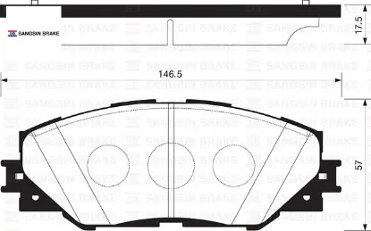 Ön fren balata rav4 2.0l 1az-fe aca30 06-12 sangsın 0446542140/ 0446542180/ 04465yzzdy resmi