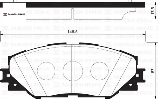 Ön fren balata rav4 2.0l 1az-fe aca30 06-12 sangsın 0446542140/ 0446542180/ 04465yzzdy resmi