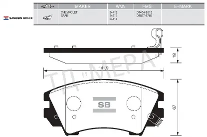 Ön fren balata astra j 12- / ınsıgnıa 08- / zafıra 11- / 9.5 10- 17 jant sangsın 1605434/ 95520061/ 1605317/ 1680880480 resmi