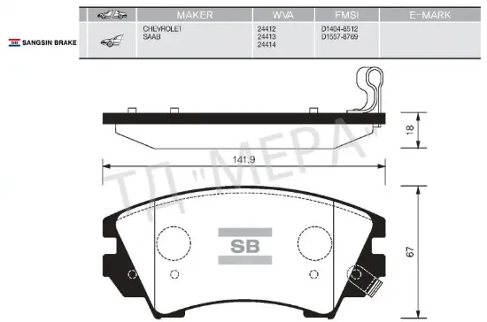Ön fren balata astra j 12- / ınsıgnıa 08- / zafıra 11- / 9.5 10- 17 jant sangsın 1605434/ 95520061/ 1605317/ 1680880480 resmi