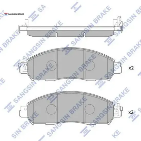 Ön fren balata  navara 2.3l ys23 d23 16- sangsın d10604kj1a/ d10604kh0c resmi