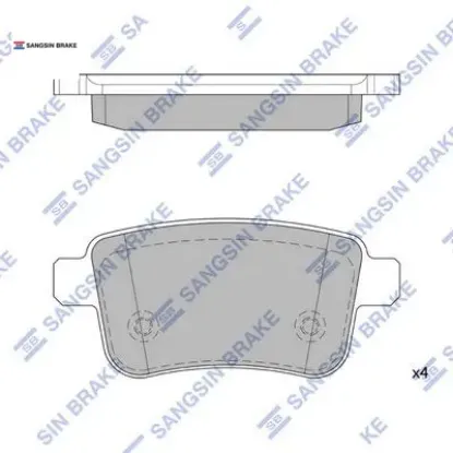 Fren balatası arka cıtan w415 12 . Kangoo ıı 09 sangsın a4154210410/ 440604876r resmi