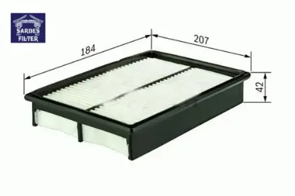 Sa2148pl hava filtresi cıvıc v-cıvıc vı 91-96 c2138/3 x sardes 17220po7000 resmi