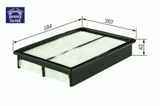 Sa2148pl hava filtresi cıvıc v-cıvıc vı 91-96 c2138/3 x sardes 17220po7000 resmi