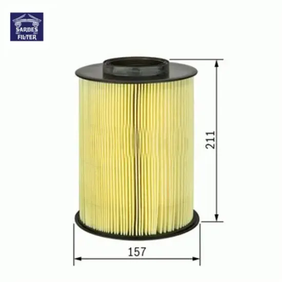 Hava filtresi focus ıı-ııı 04-11 cmax 1.6tdcı-1.8tdcı-2.0tdcı 07-11 s40 c30 v40 v50 04- sardes av619601ae/ 7m519601ac/ 30792881 resmi