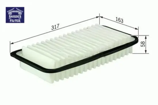 Hava filtresi corolla 1.4d-2.0d-4d-2.0 d46 - avensıs 2.0d-4d 04- sardes 1780127020/ 178010g010 resmi