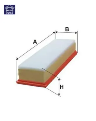 Hava filtresi 206-307 1.4i 16v- c4 1.4 16v 90hp sardes 1444.Cr resmi