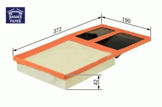 Hava filtresi golf v-golf vı- caddy ııı 1.4 ı-polo 1.4 16v 06 fabıa-octavıa 1.4-ıbıza v 1.4-1.6 sardes 036129620h resmi