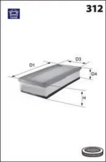 Hava filtresi lancıa thema ıı 3.0 v6 crd 239hp 11 sardes 04861688aa resmi