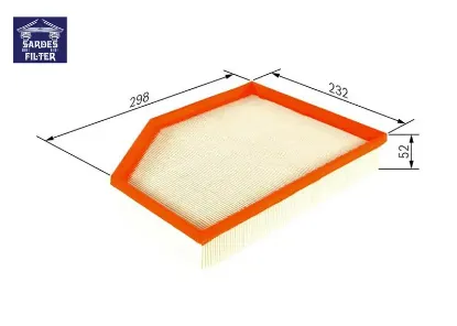 Hava filtresi v40 d2 d3 d4 t2 t3 t4 t5 2013 sardes 31368022 resmi