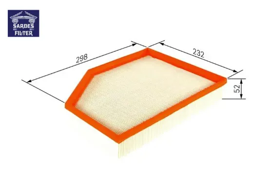 Hava filtresi v40 d2 d3 d4 t2 t3 t4 t5 2013 sardes 31368022 resmi