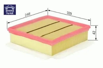Hava filtresi corsa c 1.2-1.4-1.7.1.8-combo 1.4-1.6-1.7dı 16v 01 merıva 1.6-1.8-1.6 04 süngerli sardes 95523264/ 835626/ 835633/ 834159 resmi