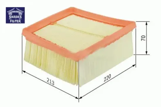 Hava filtresi cordoba 02-09 - polo 01- - ıbıza ıv 02-09 1.4tdı-1.8t-1.8gtı-1.9tdı süngerli sardes 5z0129620a/ 6q0129620/ 6q01296620 resmi