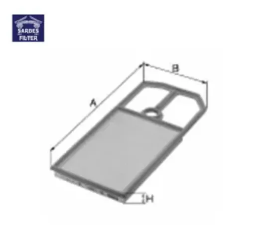 Hava filtresi p407 1.8-1.8 16v-2.0-2.0 16v-2.2 04- - c6 3.0 v6 05- - c5 1.8-2.0-3.0 16v süngerli sardes 1444.Cv/ 1444.Cx/ 1444.Ez/ 1444.Fn resmi
