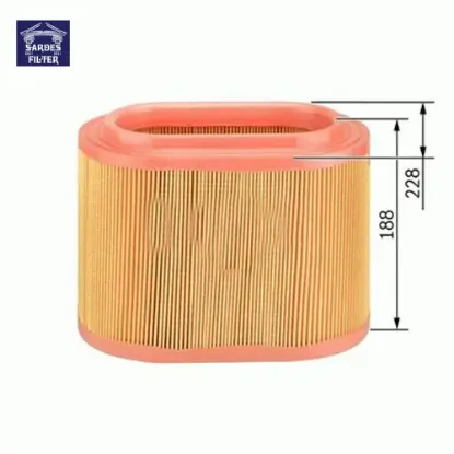 Hava filtresi starex 2.5l d4bh 4d56 d4cb tc tcı crdı 96- / h-1 starex 2.5l kamyonet lıbero 01- sardes 281304a001/ 281134a001 resmi