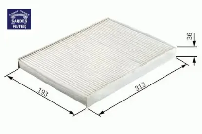 Polen filtresi a6 cu3192 sardes 4a0819439a resmi