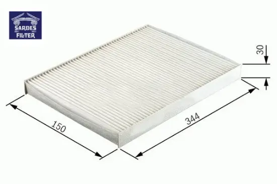 Polen filtresi fıesta ıv-fıesta courıer ıı-ka-puma sardes 1004051/ 1e0061j6xb resmi