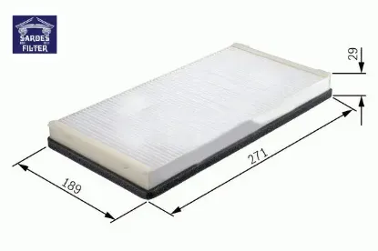 Polen filtresi p405-p309 cu2861 sardes 6447,93 resmi