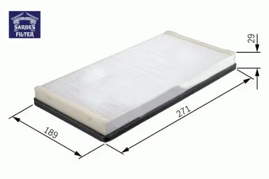 Polen filtresi p405-p309 cu2861 sardes 6447,93 resmi