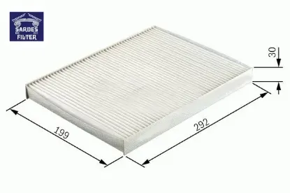 Polen filtresi dikdörtgen astra g 98-04 - astra h 04-14 -zafıra a 98-10 1.4-1.6-1.8-2.0t-16v sardes 1808610/ 6808606/ 90520689/ 13175553 resmi