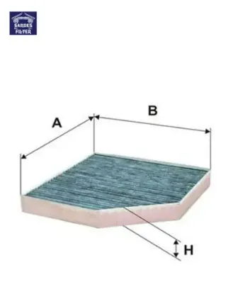 Polen filtresi a6- a7- a8 2.0-2.8-3.0 fsı-tdı 2011 karbonlu sardes 4h0819439 resmi