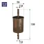 Yakıt filtresi brava-bravo-marea-punto-tmpr-ducato-astra g-combo-corsa b-c-merıva-omega-cordoba-ıbız sardes 25313359/ 818568/ 6x0201511b/ 46403932 resmi
