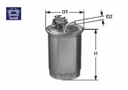 Yakıt filtresi dizel polo-caddy-felıcıa-ınca-ıbıza-cordoba x sardes 6n0127401c/ 6n0127401d/ 6n0127401e resmi