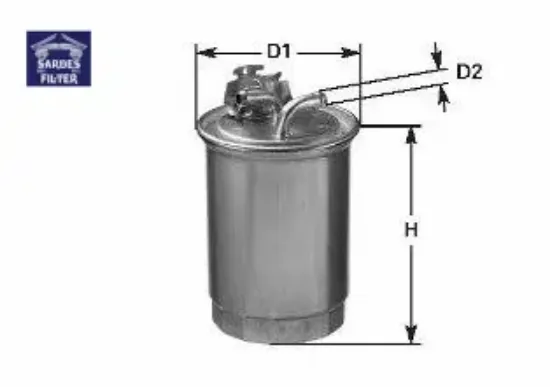 Yakıt filtresi dizel polo-caddy-felıcıa-ınca-ıbıza-cordoba x sardes 6n0127401c/ 6n0127401d/ 6n0127401e resmi