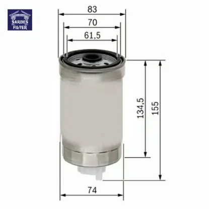 Yakıt filtresi ducato 1.9d-1.9td-2.4d-2.4td-2.5d 82-02 - punto 1.7d-1.7td 94-00 - transıt 2.4d x sardes 1909142/ 4753103/ 9941058/ 1906.C6 resmi