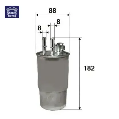 Yakıt filtresi doblo-palıo-sıena-punto ıı 1.9d 11/00 x sardes 46531688/ 71736117/ 46737091/ 46786875 resmi