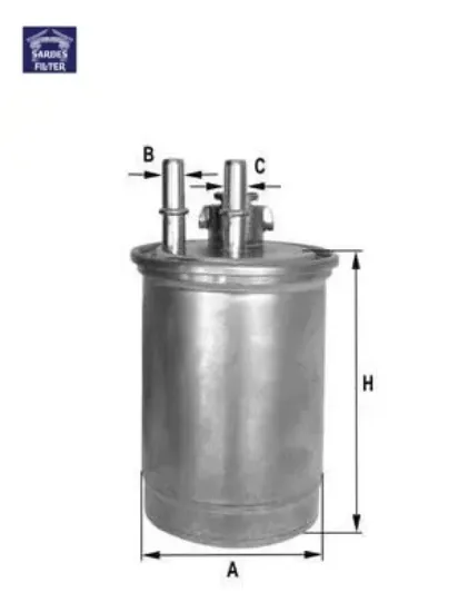 Yakıt filtresi connet 75hp-fıesta 1.8 dı 00-03 focus 1.8 dı-tddı 98-04 75 hp x sardes xs4q9155cc/ xs4q9176ab/ 1079271 resmi
