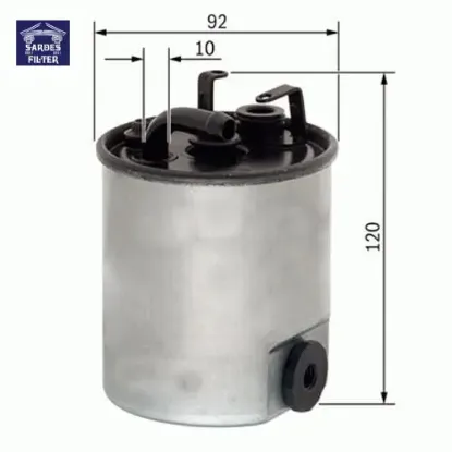 Yakıt fıltresı om611 om668 w168 w414 w638 b901 b904 sardes a6110920101 resmi