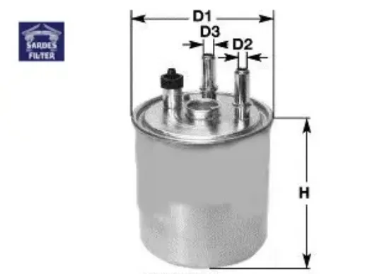 Yakıt filtresi kng 1.5dcı 08 lgn ııı 1.5dcı-2.0dcı-3.0dcı 08 x sardes 8200638748 resmi