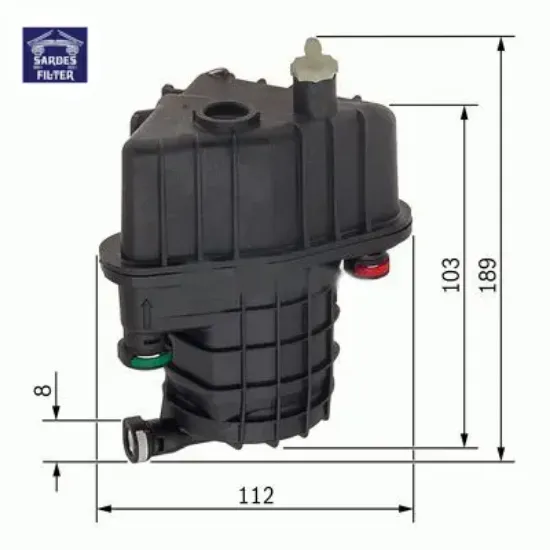 Yakıt filtresi clıo ııı 1.5dcı 05- -modus 1.5dcı 04- 8200447197 sardes 164000890r/ 8200926014/ 8200294143 resmi
