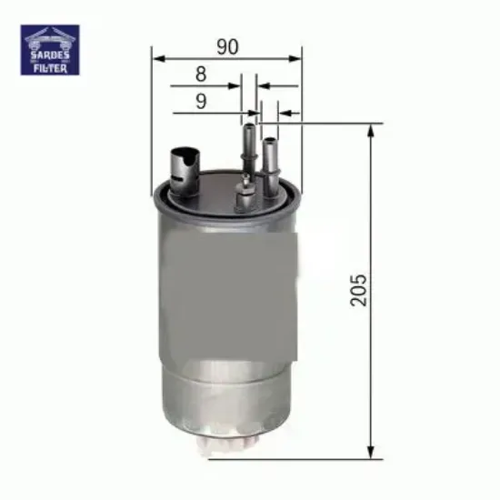 Yakıt filtresi merıva 1.3 cdtı 05-10 x sardes 813058/ 93189375 resmi