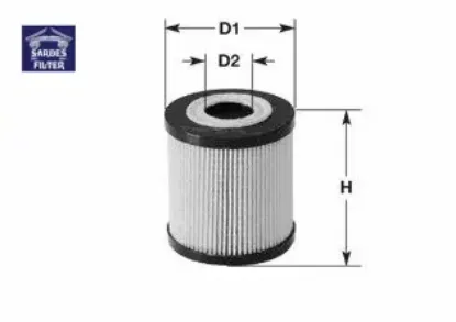 Yağ filtresi accent blue 1.6crdı 10 i20 1.4crdı 15 1.6crdı 10 i30 1.6-1.6crdı hu7001x sardes 263203c30a/ 263202a500 resmi