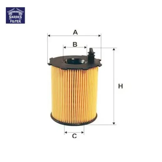 Yağ filtresi berlıngo-fıesta-focus-c-max-fusıon-206-207-307-308-bıpper-jumpy-xsara- 1.4-hdı-1.6hdı sardes tamt6714fde/ 1109.Ay/ 1109.T3/ 1109.S5 resmi