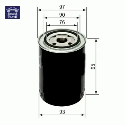 Yağ filtresi fıesta 1.8dı-focus 1.8tdcı-1.8dı/tddi-1.8t-connect 02 14 1.8tdcı transıt t15-t12 2.5td sardes 4m5q6714ba/ 4m5q6714b1a/ 1322152 resmi