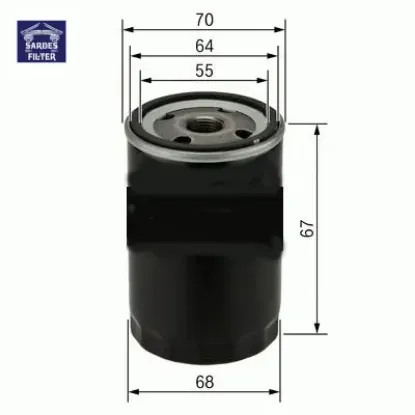 Yağ filtresi agıla b 1.0l 1.2l / chevrolet kalos. Aveo. Matız. Spark 1.0l 1.2l 03- / swıft 90- / alt sardes 95599746/ 96565412/ 93193705/ 16510814 resmi