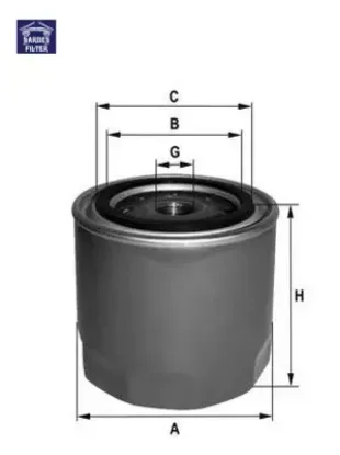 Yağ filtresi h100 93-00 h-1 97-00 starex 97 2.5d - 2.5td x sardes 2630042000/ 2630042010/ 2630042020 resmi