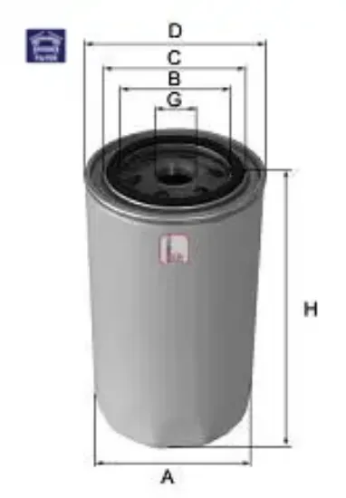 Yağ filtresi starex 2.5l d4bh. 4d56 tc tcı 96-08 2.5l d4cb crdi 02- / h-1 2.5l lıbero 04- / bongo. K sardes 2630042040/ 2630042060/ 263304x000 resmi