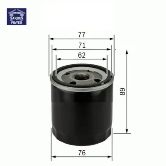 Yağ filtresi toyota aurıs corolla 1.4l 1ndtv nde120 nde150 02-09 / yarıs 1.4l 1ndtv nlp90 06-09 / hı sardes 90915yzzj3/ 9091520003/ 90915tb001 resmi