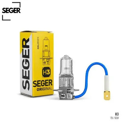 Ampul h3 12v 55w pk22s standart yenileme 3.500k standart ışık seger  resmi