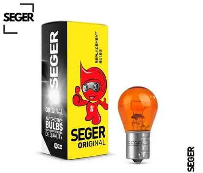 Ampul py21w 12v 21w bau15s 93 kaplama sarı seger  resmi