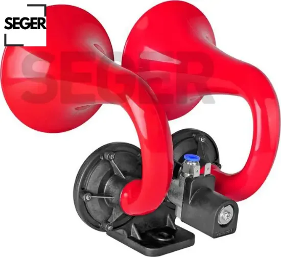 Çift borulu havalı korna 12v ramhorn-çift boynuz seger  resmi